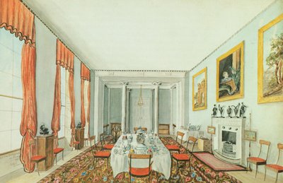 The Dining Room at Aynhoe, 23 January 1835 by Lili Cartwright